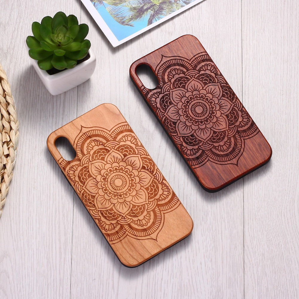 Mandala stick wood tpu phone case Mandala stick wood tpu phone case